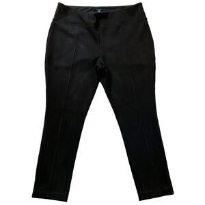 Andrew Marc Womens Pants size 2X Black Pull On Stretch Faux Suede Ankle x29"insm